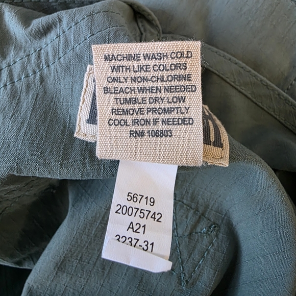 Duluth Women's Heirloom Gardening Bib Overalls Shorts, Fir Green, Size XXL - Picture 8 of 8